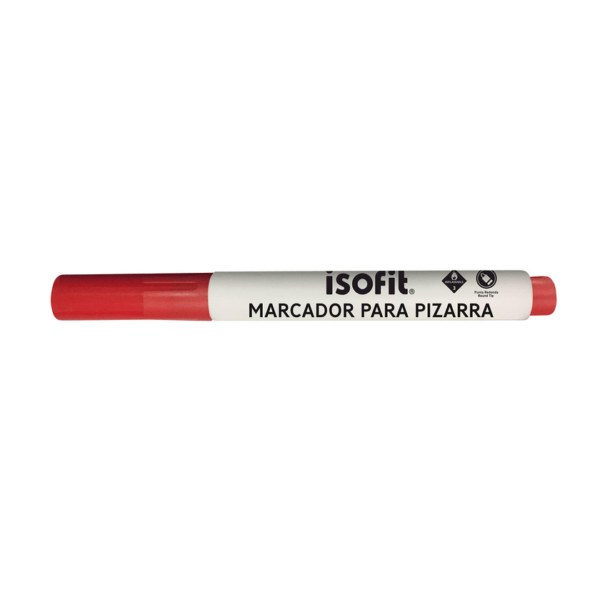 15175-0 Plumon Isofit Pizarra Punta Redonda Color Rojo