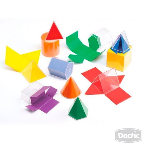 Cuerpo geométrico 2d y 3d 22 unidades marca dactic