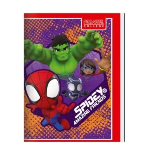 Cuaderno collegue spiderman 80 hojas 7MM
